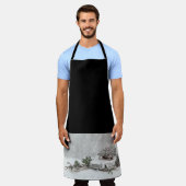 Oldtimer im Schnee エプロン (着用した状態)