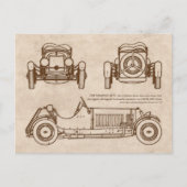 Oldtimer Italien Vintage Maserati 4CS ポストカード (正面)