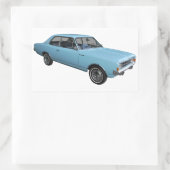 Oldtimer Opel Rekord 長方形シール (バッグ)