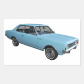 Oldtimer Opel Rekord 長方形シール (正面)