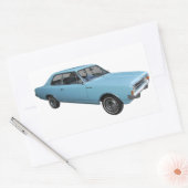 Oldtimer Opel Rekord 長方形シール (封筒)