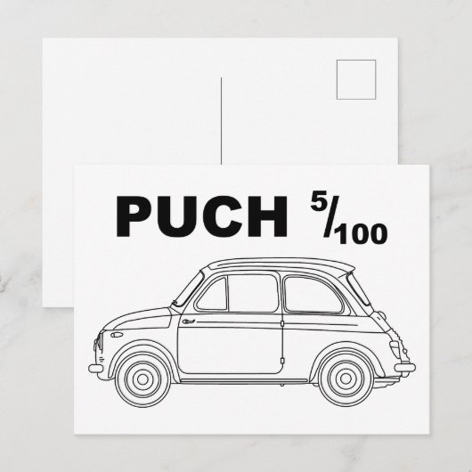 Oldtimer Österreich Steiermark Steyr Puch 500 ポストカード (正面/裏面)