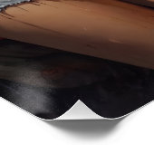 oldtimer pinup nostalgie kunstwerk blond frau ポスター (コーナー)