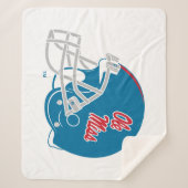 OLEサッカー恋しく思ヘルメット |淡い青 シェルパブランケット (正面)