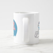 OLEサッカー恋しく思ヘルメット |淡い青 ジャンボコーヒーマグカップ (裏面)