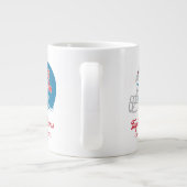 OLEサッカー恋しく思ヘルメット |淡い青 ジャンボコーヒーマグカップ (裏面)