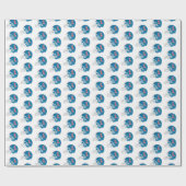 OLEサッカー恋しく思ヘルメット |淡い青 ラッピングペーパー (フラット)