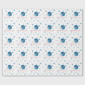 OLEサッカー恋しく思ヘルメット |淡い青 ラッピングペーパー (フラット)