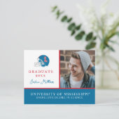 OLEサッカー恋しく思ヘルメット |淡い青 案内ポストカード (スタンド正面)