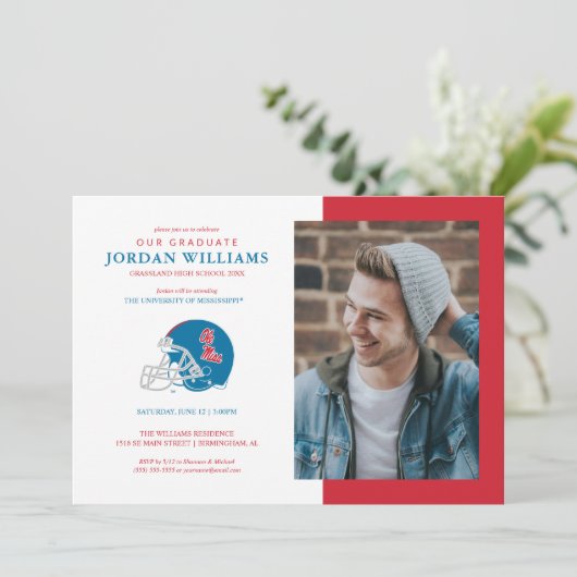 OLEサッカー恋しく思ヘルメット |淡い青 案内状 (スタンド正面)