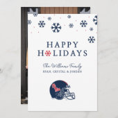 OLEサッカー恋しく思ヘルメット |濃い青 シーズンカード (正面/裏面)