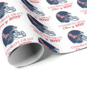 OLEサッカー恋しく思ヘルメット |濃い青 ラッピングペーパー (ロールコーナー)