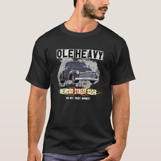 Ole Heavy Tシャツ。JJボスOLE重シャツ。レース。 Tシャツ (正面)