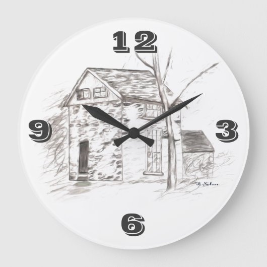 OLE TIME Tic目次 ラージ壁時計 (正面)