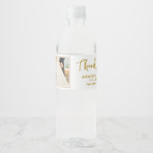 Oleander Flowers 結婚's Thank you Script Photo ペットボトルラベル (正面)