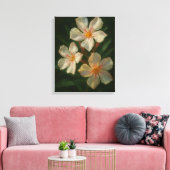 Oleander: Toxic Elegance Impressionist Oil Art キャンバスプリント (インサイチュ (リビング))