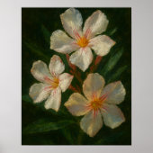 Oleander: Toxic Elegance Impressionist Oil Art ポスター (正面)