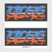 Oleg Vorname Name Graffiti Aufkleber Sticker シール (シート)