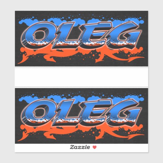 Oleg Vorname Name Graffiti Aufkleber Sticker シール (シート)