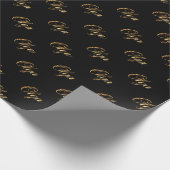 Olga gold Design Lettering Geschenkpapier ラッピングペーパー (角)