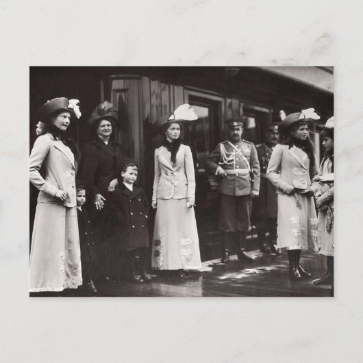 Olga, Tatiana, Marie, Anastasia Romanov in Hesse ポストカード (正面)