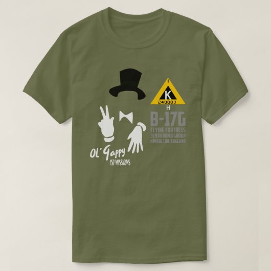 Ol'Gappy B-17 Tシャツ (デザイン正面)