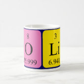 Oli周期テーブル名mag コーヒーマグカップ (中央)