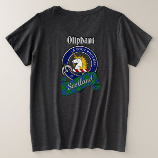 Oliphant Clan Badge Women's Back プラスサイズTシャツ