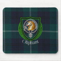 Oliphant Scottish Clan Tartan and Crest 