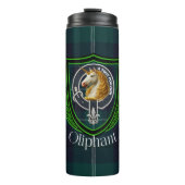 Oliphant Scottish Clan Tartan & Crest タンブラー (正面)