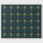 Oliphant Scottish Clan Tartan & Crest ラッピングペーパー (フラット)