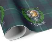 Oliphant Scottish Clan Tartan & Crest ラッピングペーパー (ロールコーナー)