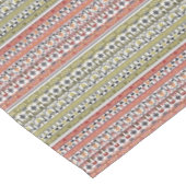 Olive and brown geometric ethnic ornament テーブルクロス (アングル)