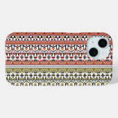 Olive and brown geometric ethnic ornament Case-Mate iPhoneケース (裏面 (横))