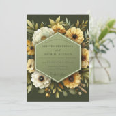 Olive Anemone Autumn Wedding 招待状 (スタンド正面)