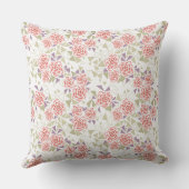 olive beige mosaic floral pattern retro  クッション (裏面)