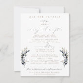 Olive Branchの結婚詳細エンクロージャカード 招待状 (正面)