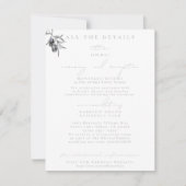 Olive Branchの結婚詳細エンクロージャカード 招待状 (正面)