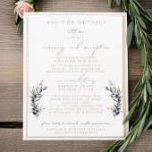 Olive Branchの結婚詳細エンクロージャカード 招待状