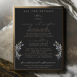 Olive Branchの結婚詳細エンクロージャカード 招待状