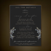 Olive Branchの結婚詳細エンクロージャカード 招待状