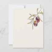 Olive Branchの結婚詳細エンクロージャカード 招待状 (裏面)