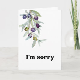 Olive Branch申し訳なく存じます カード