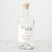 olive branch Baptism  リキュールボトルラベル (正面)