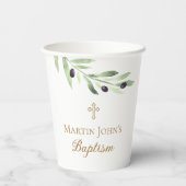 olive branch Baptism  紙コップ (裏面)