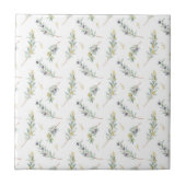 Olive Branch Botanical Rustic Pattern タイル (正面)