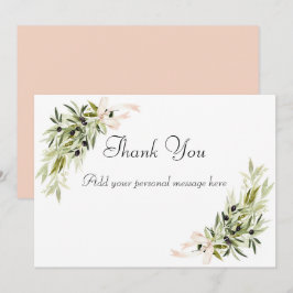 Olive Branch Bouquets Wedding Thank You Cards サンキューカード
