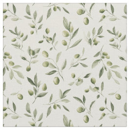 Olive Branch Mediterranean Pattern  ファブリック