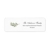 Olive Branch | Minimal Elegant  ラベル (正面)