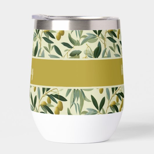 Olive Branch Monogram Name  (右面)